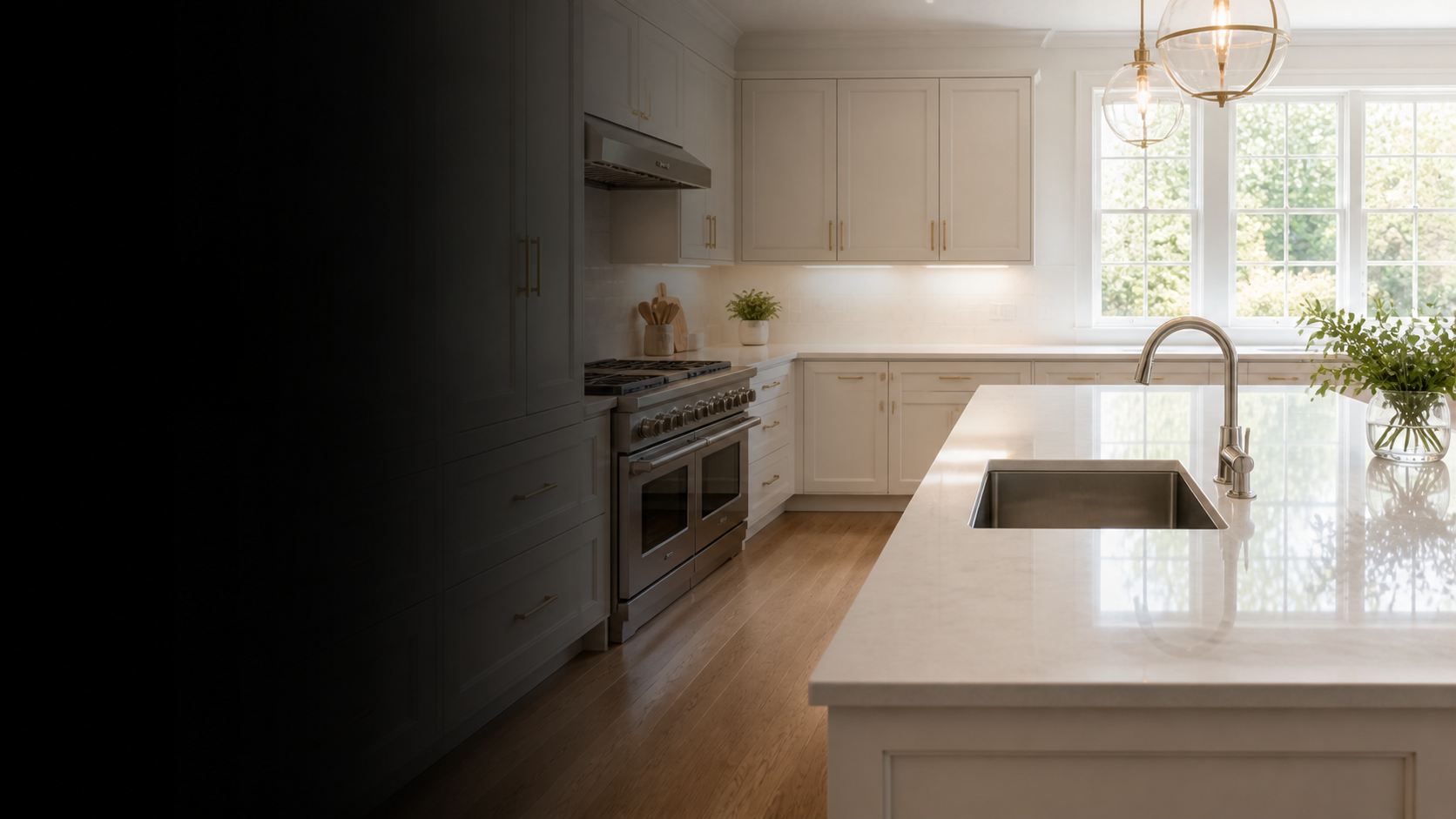 Spotless detailed kitchen after professional deep cleaning by LM Home Cleaning