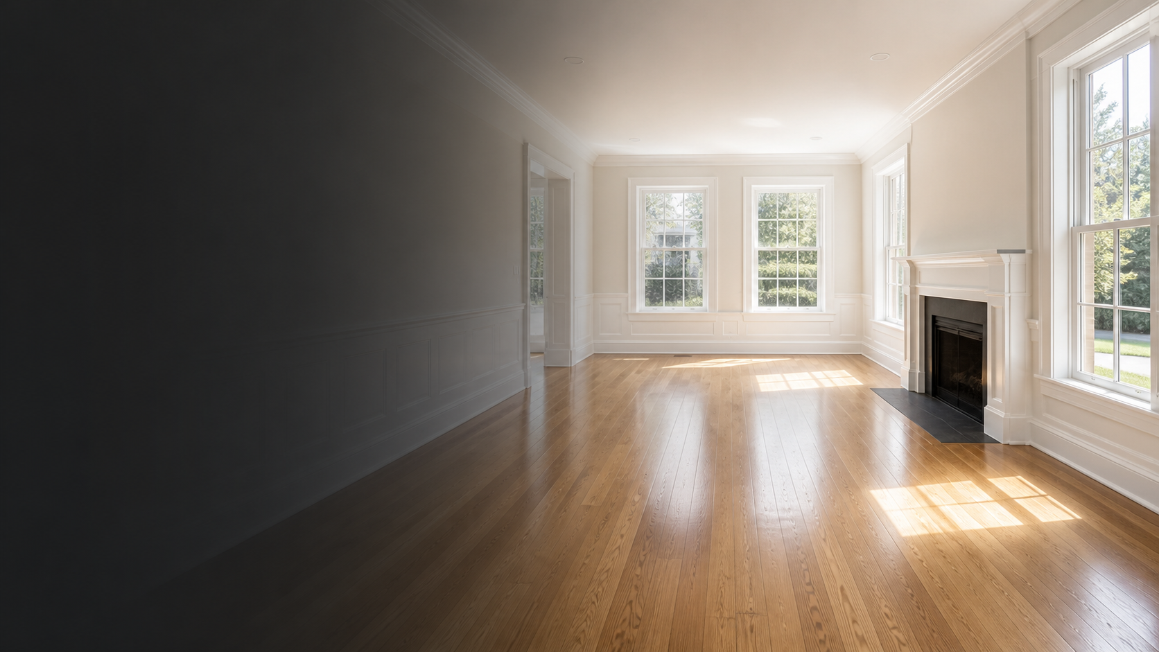 Pristine empty home prepared with move in move out cleaning